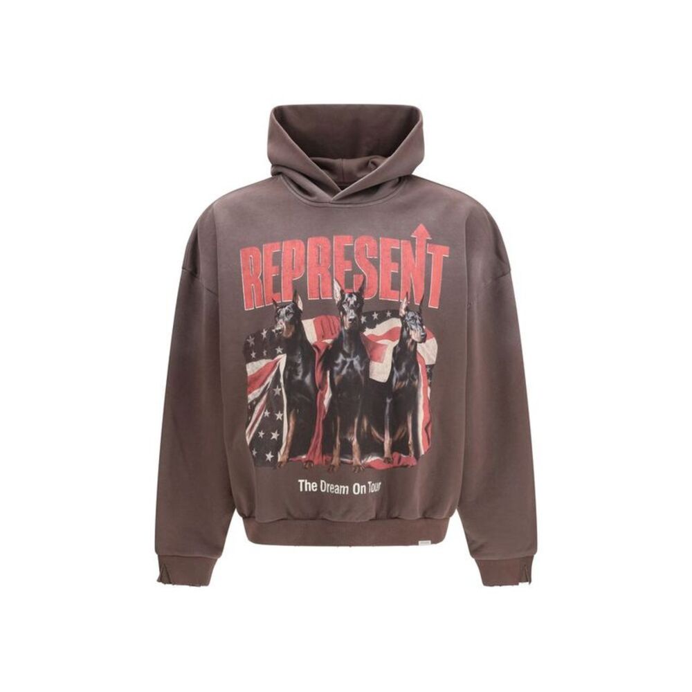 Represent Brown Cotton Men's Sweatshirt